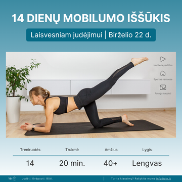 14 dienų mobilumo iššūkis – Laisvesniam judėjimui | Birželio 22 d.