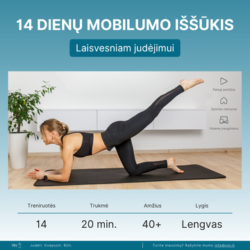 14 dienų mobilumo iššūkis – Laisvesniam judėjimui | Rugsėjo 7 d.